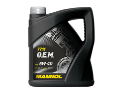 07985 Моторное масло Mannol 7711 О.Е.М. for Daewoo GM SAE 5W-40  4 л. синтетическое