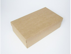 Коробка 5П-В 7 см ВЫСОКАЯ БЕЗ ОКНА (25*15* выс 7 см), Крафт