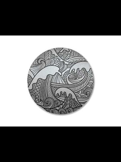 Магнитные клипсы  для штор "Морская волна", матовые. Серия "Алди", 45 мм