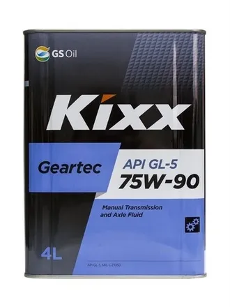 KIXX Geartec 75W90 GL-5 транс. масло п/с 4л