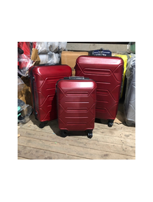 Комплект из 3х чемоданов Top Travel ABS S,M,L бордовый