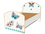 Кровать детская 1 Бабочки в ромашках