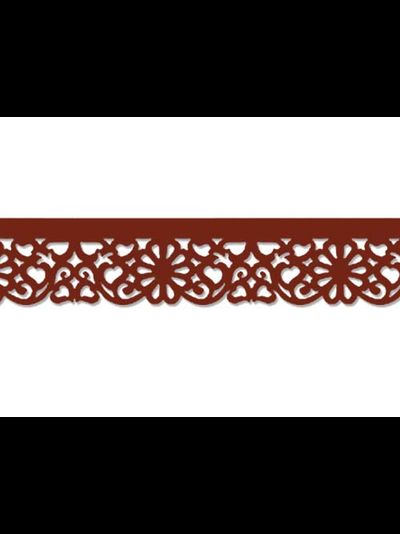 Готовый фигурный ламбрекен с цветами. Арт. 010