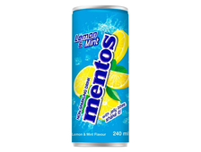 Ментос Лимон и мята (Mentos Lemon &amp; Mint) Негазированный напиток с кусочками кокосового желе, Корея, объем 240 мл