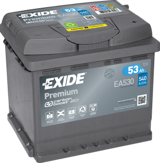 EXIDE Premium 53Ah 540A EA530