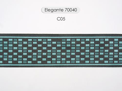 Арт. 70040, серия Elegante. Бордюр для штор с "шашечками"