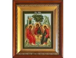 Троица Пресвятая. Рукописная икона. 17,5х21см.