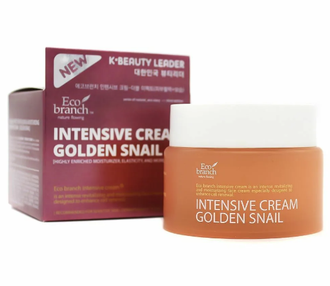 Eco Branch Intensive Cream Увлажняющий Крем для лица с Золотой Улиткой, 100 мл.085336