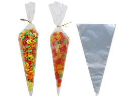 Треугольные пакеты для сладостей/печенья, длина 300 мм, ширина 160 мм, 10 штук