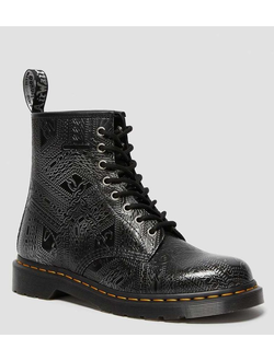 Dr Martens ботинки 1460 Arcadia Chain Emboss серые