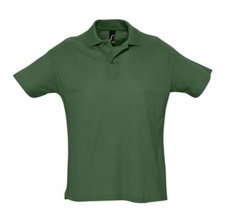 1379 Рубашка поло мужская SUMMER 170, темно-зеленый