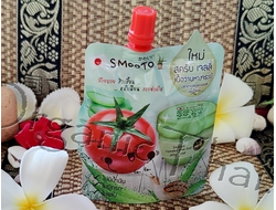 Купить гелевый скраб-желе с алое, томатом и улиточной слизью Smooto tomato aloe snail jelly scrub