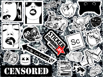 СТИКЕРБУК MINI №2- STICKER BOMBING ALBUM MINI №2