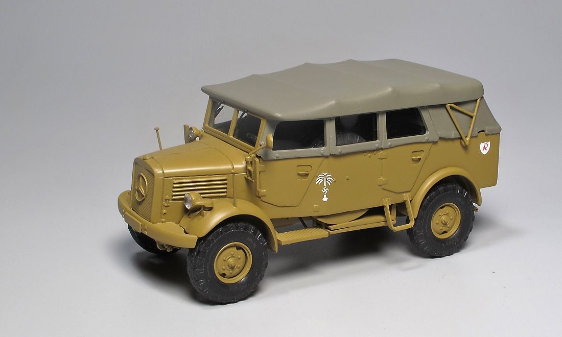 Mercedes-Benz L1500A Mannschaftswagen «Deutsches Afrikakorps» 1941-1943. ALF for ER-models