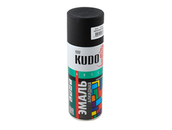 Краска спрей черная матовая стандарт Kudo 520 мл.