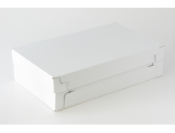 Коробка на 15 кексов БЕЗ ОКНА (41*25*11 см), Белая