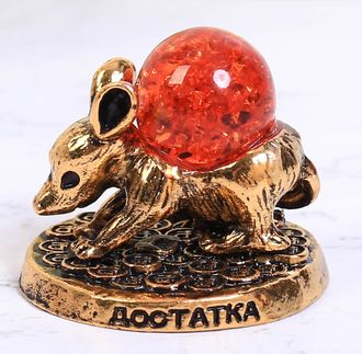 Фигурка с камнем &quot;Достатка&quot;, мышь