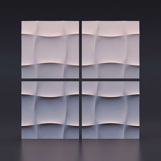 Гипсовая 3D панель - Мягкий квадрат