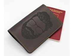 Обложка на паспорт с гравировкой "Мужчине"