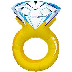 Шар (40&#039;&#039;/102 см) Фигура, Кольцо с бриллиантом, 1 шт.