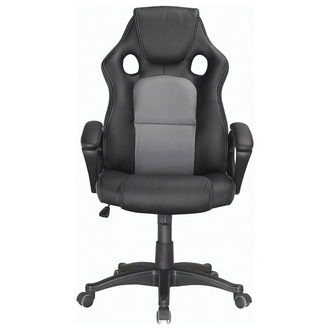 Кресло Rider Plus EX-544, комфорт, экокожа, черное/серое