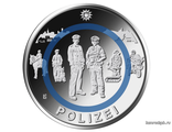 Германия 10 евро 2024 год - На службе общества - Полиция