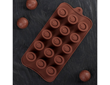 Форма для льда и шоколада &quot;Шоколадное удовольствие&quot;, 15 ячеек