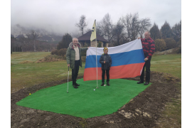 Открытие первого в Крыму тренировочного поля для гольфа