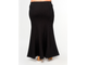 Модная юбка из джерси Арт. 164404 (Цвет черный) Размеры 52-80