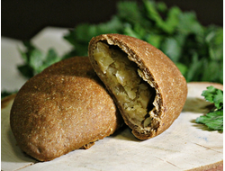 Пирожок ржано-пшеничный с капустой (100 гр)