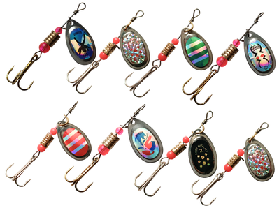 Набор блесен вертушек (8шт.)