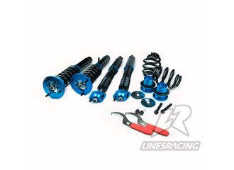 Винтовая подвеска (койловеры) Linesracing LR Subaru Impreza WRX 1 поколение (MK1) (GC8) 1992-2000, регулируемые по высоте (фултап), жесткости (36 регулировок)и развалу (см хар-ки) SD-010