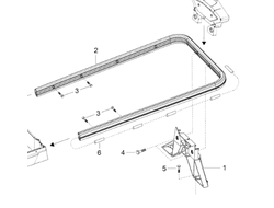 Задний бампер оригинал BRP 511000864 для BRP LYNX/Ski-Doo (Rear Bumper)