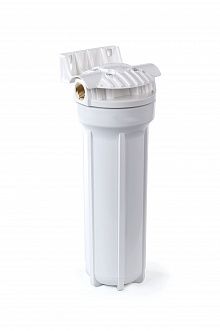 Гейзер Корпус магистрального фильтра 10 SL с латунными резьбовыми вставками 1/2" Гейзер Корпус магистрального фильтра 10 SL с латунными резьбовыми вставками 1/2"