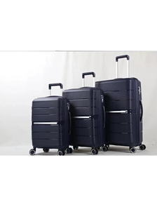 Комплект из 3х чемоданов Treepzon Evo Полипропелен S,M,L черный