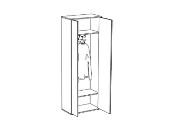 Шкаф для одежды "А-12 а" (модификация 5)