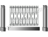 Кованый забор арт.56