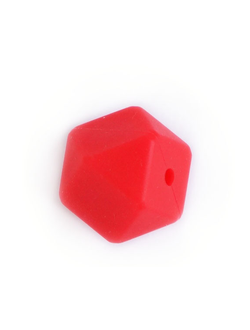 Силиконовый многогранник 17 мм Красный