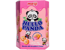 Печенье Meiji Hello Panda с клубничной начинкой 20 гр (12 шт)*12