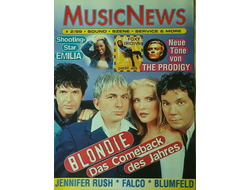 Music News Magazine February 1999 Blondie, Foxy Brown, Иностранные музыкальные журналы, Intpressshop