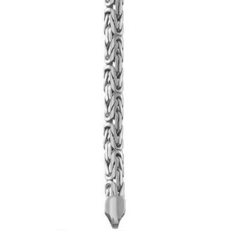 Цепочка Лисий хвост плоский из серебра 925 пробы на заказ