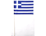 Флаг махательный Греция  (15х23)