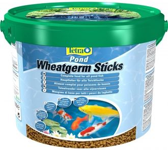 Tetra Pond Wheatgerm Sticks, корм для прудовых рыб плавающий, используется при низкой температуре