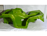 Пластик верхний для машинок &quot;квадроцикл Полярис&quot; зеленый