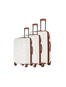 Комплект из 3х чемоданов Somsonya Air Полипропелен S,M,L Белый