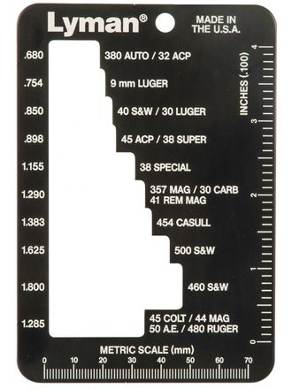 E-Zee Pistol Case Gauge , прибор для определения калибра