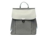 Кожаный женский рюкзак-трансформер Trim серый