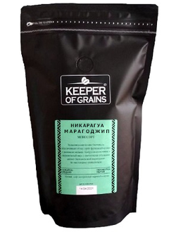 Кофе Keeper of Grains зерновой плантационный Марагоджип Никарагуа, 0,5 кг
