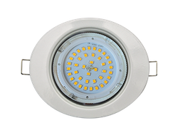 Светильник встраиваемый Ecola GX53-FT3238 без рефл. Эллипс белый 41x126х106 FW53ELECB