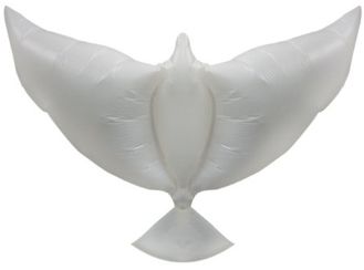 Шар (34&#039;&#039;/86 см) Фигура, Воздушный надувной голубь, Белый, 1 шт.